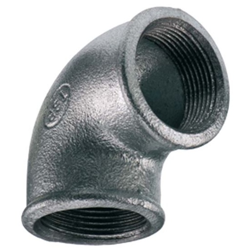 [09005005] GOMITO F/F 90° 1" ZINCATO