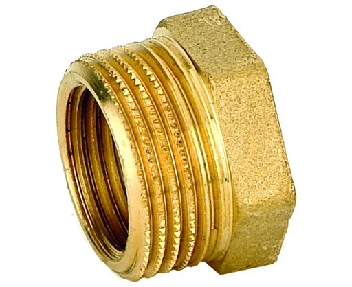 [1500013] RIDUZIONE OTTONE GIALLO M.F. 3/4"X1/2"