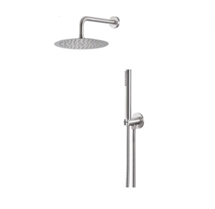 [V08135.AC.005] VEMA - MISCELATORE DOCCIA C/DEVIATORE WELLNESS ACCIAIO