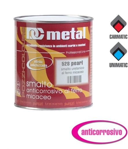 [S0723.5008.75] METAL 550 NERO -SMALTO ANTIRUGGINE AL FERRO MICACEO