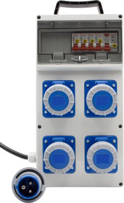 [1154867200] DISTRIBUTORE DI CORRENTE BSV 4 ITRE3, EMO , RCD 30MA, CAVO DA 1.7M, 2X CEE 230V/16A, 2X CEE 400V/16A IP67