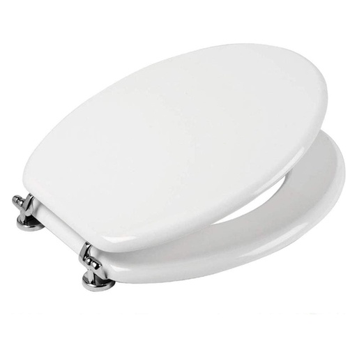 [2081340] SEDILE WC UNIVERSALE BIANCO LEGNO MDF CERN. METALLO