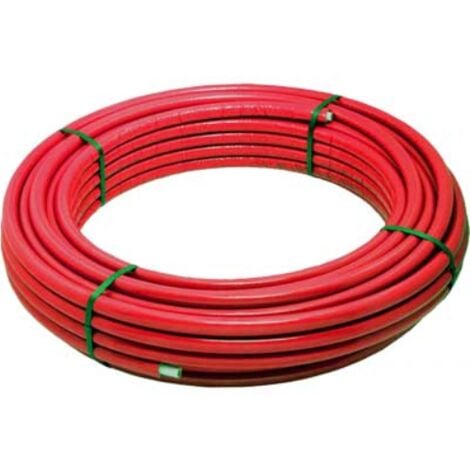[VMRS000117] ISOCLIMA TUBO MULTISTRATO RIVESTITO 26X3 MT.25 ROSSO