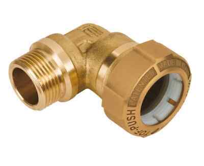 GOMITO OTTONE MASCHIO 1"X32 POLIETILENE