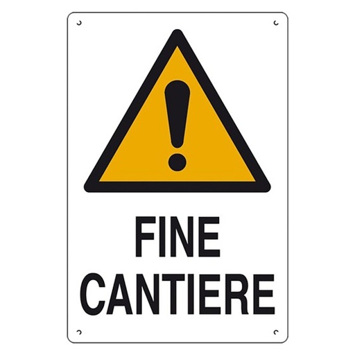 CARTELLO INIZIO CANTIERE CM 60X40