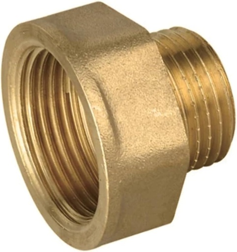 [1500158] PROLUNGA RIDOTTA OTTONE GIALLO 1"X1/2"