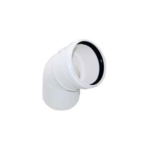 [OL0151003] CURVA PPS DIAM.80X45⁰ BIANCA