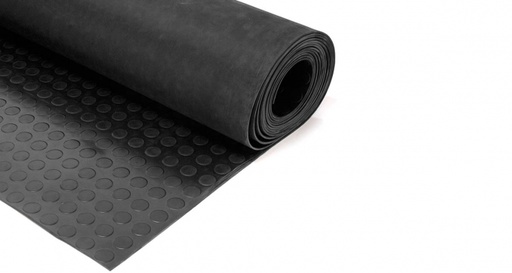 [312820] TAPPETO A BOLLE MT.1 GRIGIO SCURO SP.MM.1