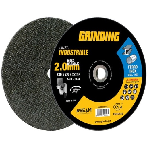 [352505] DISCO GRINDING INDUSTRIALE FERRO 230X2,0