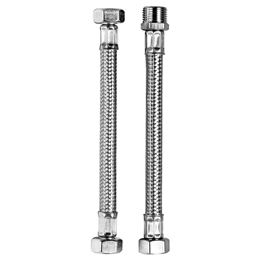 [001/20] FLESSIBILE ACCIAIO F 3/8 X F 3/8 CM.20