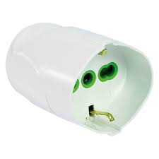 PRESA TIPO L BIPASSO + CONTATTO DI TERRA 250V BIANCO