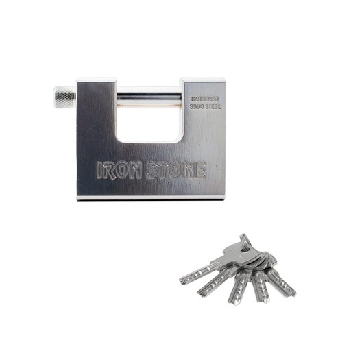 [1068202] LUCCHETTO MONOBLOCCO "IRON STONE" 84MM