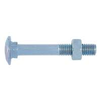 [TT56D00504001] VITE TTQST + DADO PG DIN 603+555 CI 4.8 M5X40 Z. BIANCA
